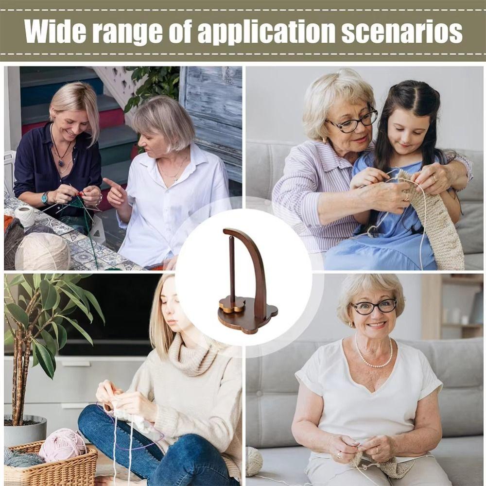 360° drehbarer Garnhalter Magnetische Saug-Garnspinner Geschenk Wollknäuelwickler Stricken