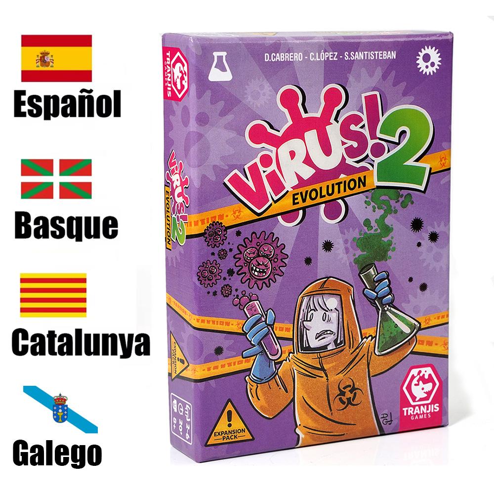 1pc Virus 1 2 3 Board Game The Contagiously Fun Card Game Spanish English Version Party Game for Fun Family Game