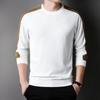Spring New Style Young Men's Patchwork T-shirt Long-sleeved Bottoming Shirt Trendy Men's Sweatshirt Long-sleeved