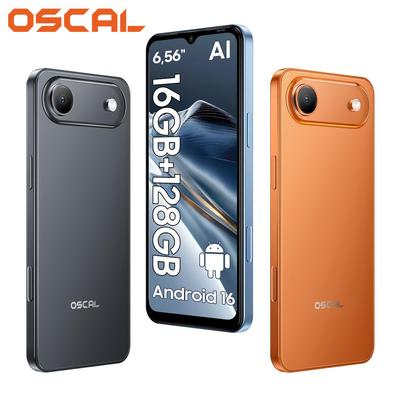 Oscal FLAT 3C 4G AI Smartphone 16GB+128GB 6.56" Android 16 5000mAh Mobile Phone