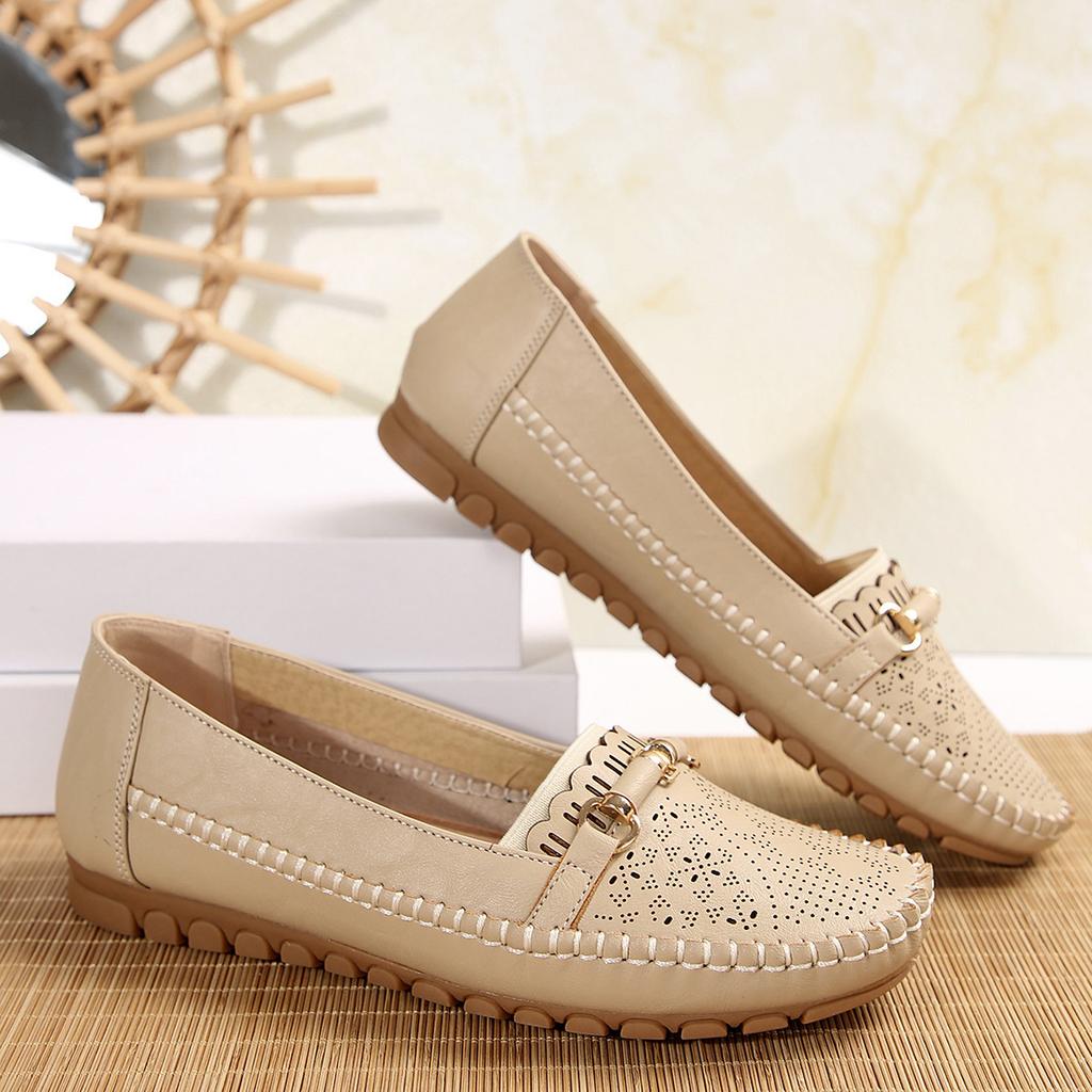 Women's Shoes Slip On Women's Flats Casual Round Toe Flat Shoes Women Breathable Loafers Shallow Comfort Shoes Ladies