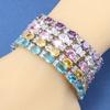 13-Colors   Luxury Bracelet Colorful Zircon Accessories Fine Jewelry For Woman Wedding-Party Gift