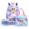 3Pcs/set Anime One Piece Anti-Theft Backpack Casual Daypack with Lunch Bag Pencil Case Back To School Daily Bookbag for Boy Girl Mochila Rucksack