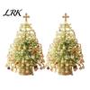 Kerstboom Kralen Knutselen DIY Handgemaakt Kralen Mini Tafelblad Kit, Kristallen Kerst Feestelijke Bureau Decoratie Set, Ornament voor Plank Openhaard Decoratie, Vakantie