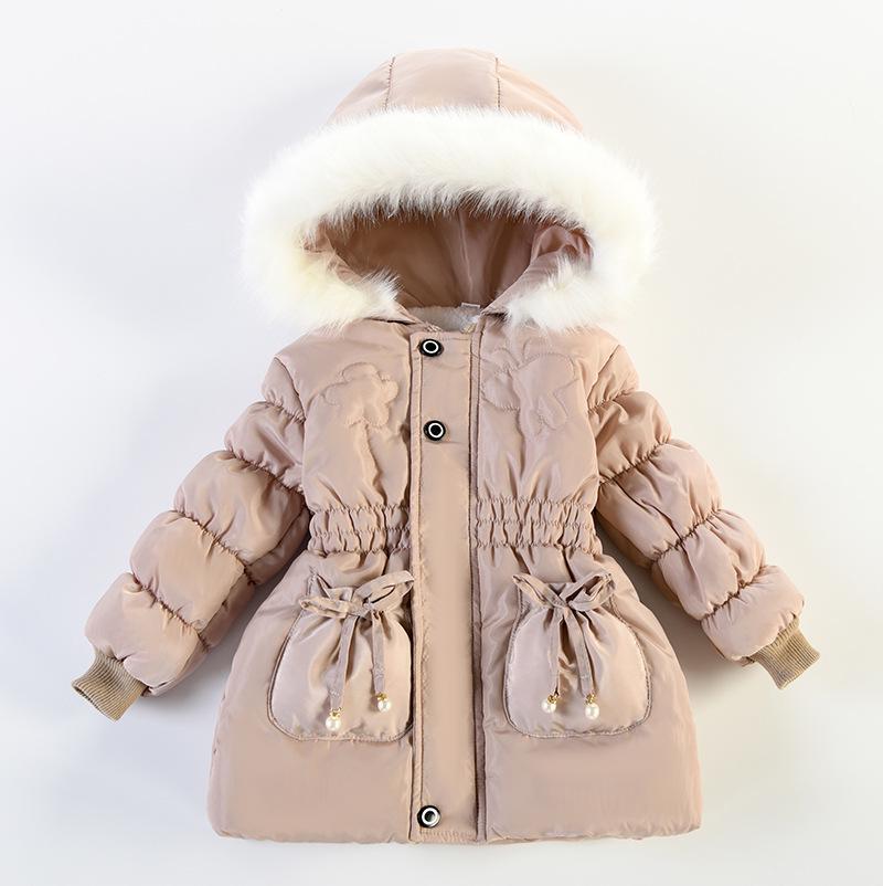 2023 Girls' Thickened Cotton Jacket - Cross-Border E-commerce