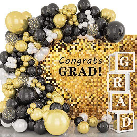 

Набор черных металлических хромированных золотых воздушных шаров 18 12 10 5 резиновых шаров День рождения, свадьба, выпускной вечер