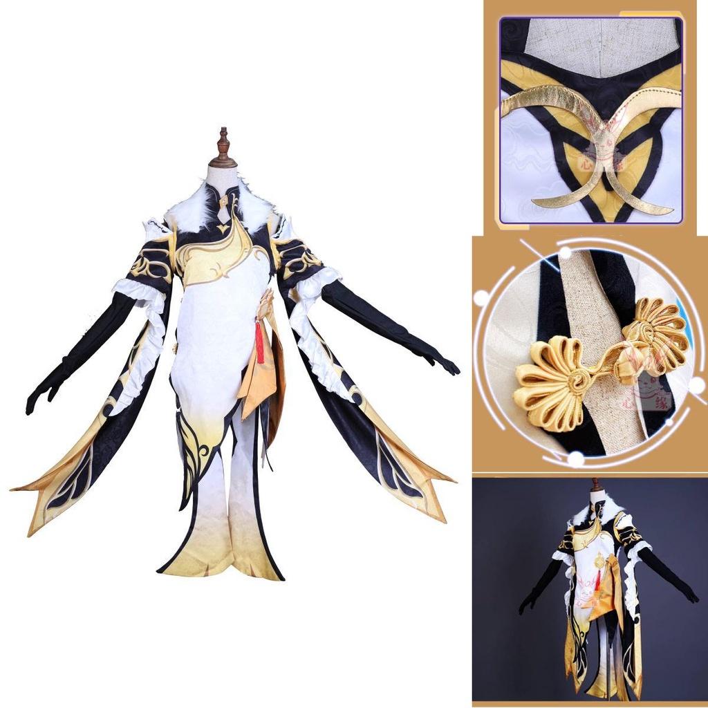 Premium Genshin Impact Ningguang Character Costume Women Christmas Party Performance