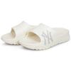 MLB Slipper Chunky New York Yankees Casual Thick Sole Non-Slip Slide Sandals Unisex Footwear Off-White 32SHHP111-50I