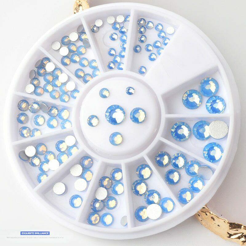Opal Nail Art Rhinestones Crystal 3D Decoration Gel Polish UV Acrylic Tips Decor