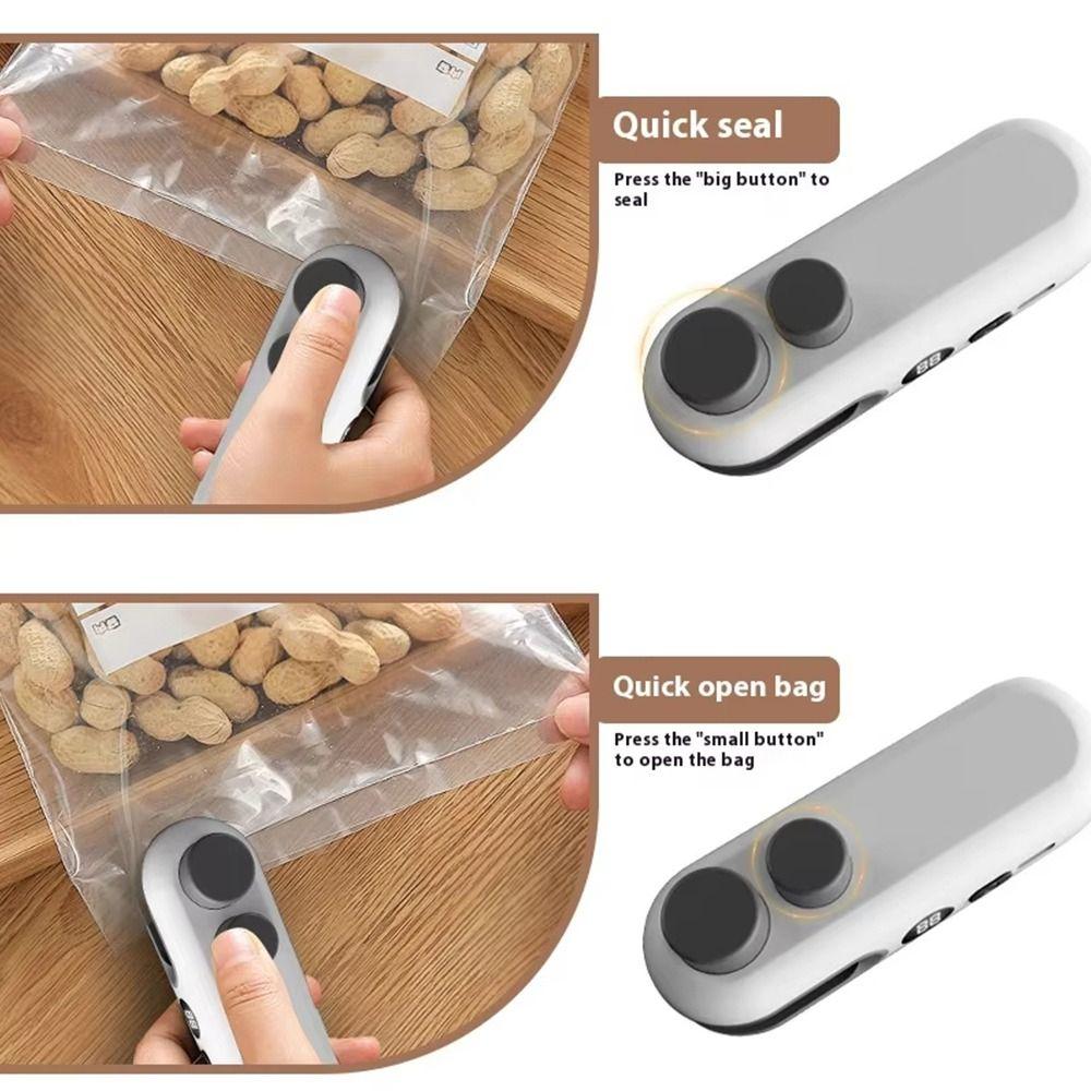 1Pcs Household Vacuum Sealing Machine Small Mini Snack Bag Sealing Machine New Plastic Bag Sealer