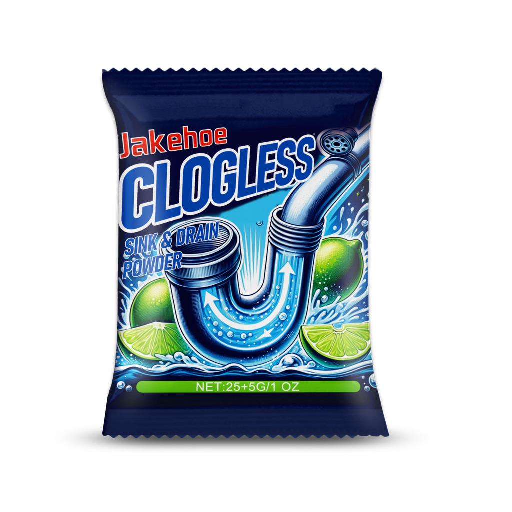 Rohrreinigungspulver – Pulver zum Reinigen, Auflösen und Beseitigen von verstopften Rohren in Bad und Küche sowie zur Geruchsbeseitigung