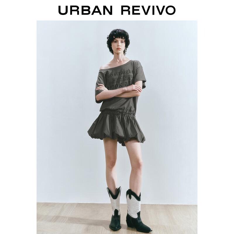 

UR Women s Casual Letter Print T-Shirt Bud Dress L