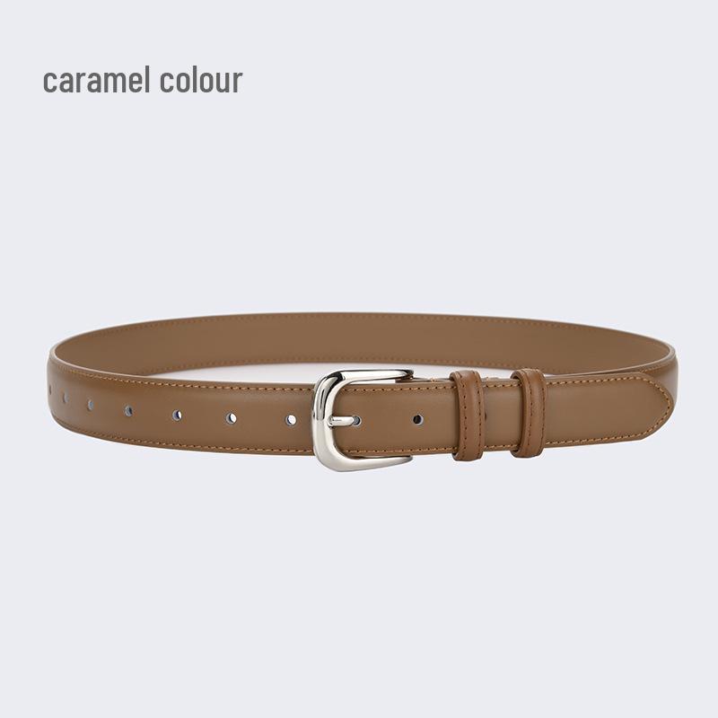 Women's Versatile Leather Belt: Trendy Decorative Fashion for Jeans, Skirts, and Trousers