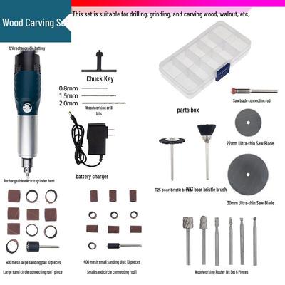 TaiYouQian Cordless Variable Speed Rotary Tool Kit CN Plug (adapter Included)