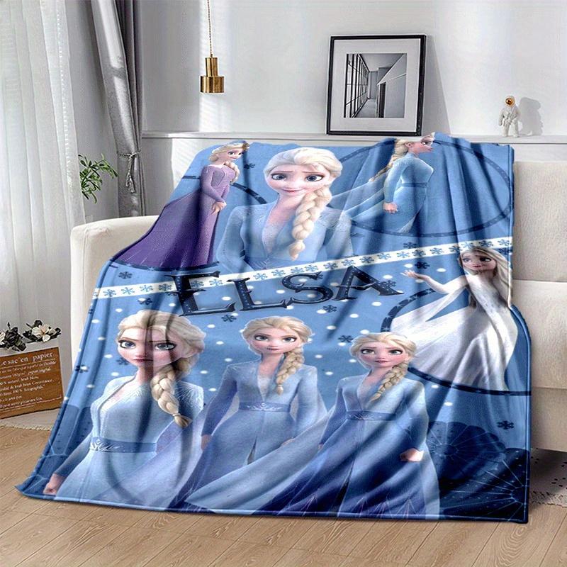 1pc Frozen Printing Blanket - Soft, All-Season Throw for Living Room, Bedroom,Personalized Gift with Adorable Cartoon Design