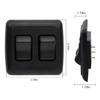 Double SPST On-Off Toggle Switch with Bezel, Technology Components 12V Light Switch for RV, Camper, Trailer