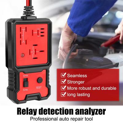Univerzální 12V tester relé do auta Elektronický tester automobilového relé pro automatickou kontrolu baterie Diagnostický nástroj analyzátoru alternátoru