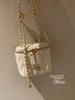 Camellia Diamond Chain Messenger Bag - Versatile, Trendy, and Casual Shoulder Bag