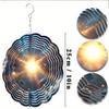 Galaxy Metal Wind Spinner Outdoor Decor 360 Rotating Hook Laser Cut Cosmic Design for Garden Patio Indoor Rustproof Hanging Art