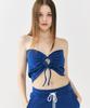 ZEROPLANET Ribbon Crop Bustier [Blue]