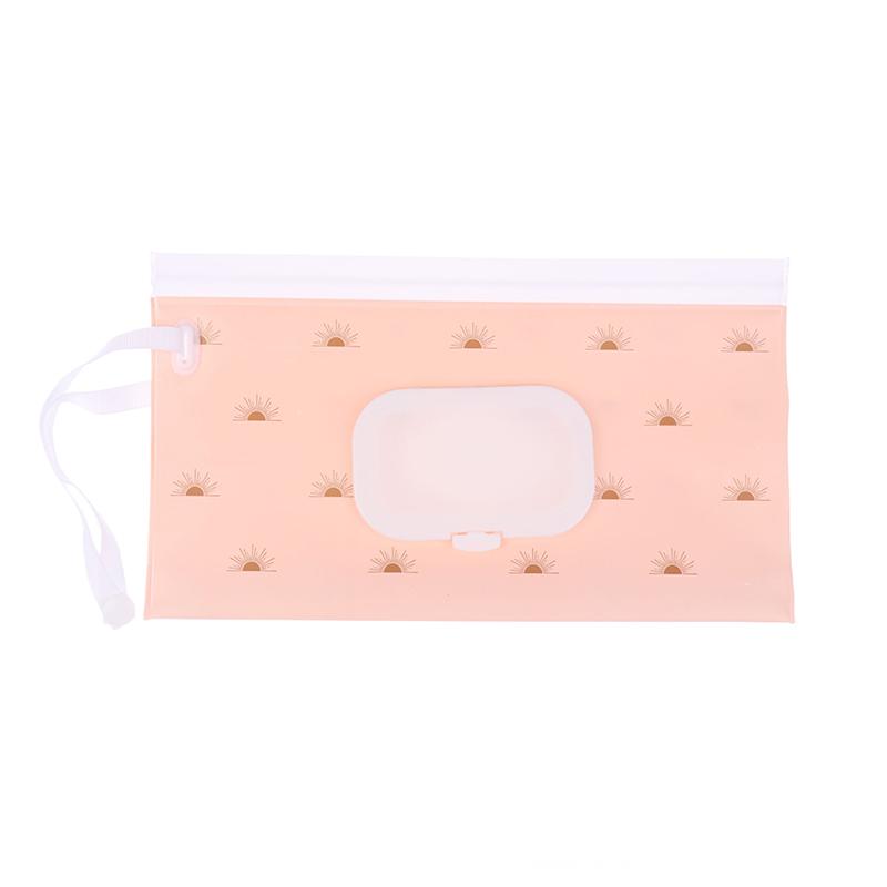 1 st Eva Bärbar Snäpprem Papperslåda Våtservettpåse Vändlock Kosmetikapåse Utomhus Användbar Barnvagnstillbehör