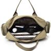 Men Crossbody Bags Male Canvas Shoulder Bags Boy Messenger Bags Man Handbags for Travel Casual Large Satchel Grey