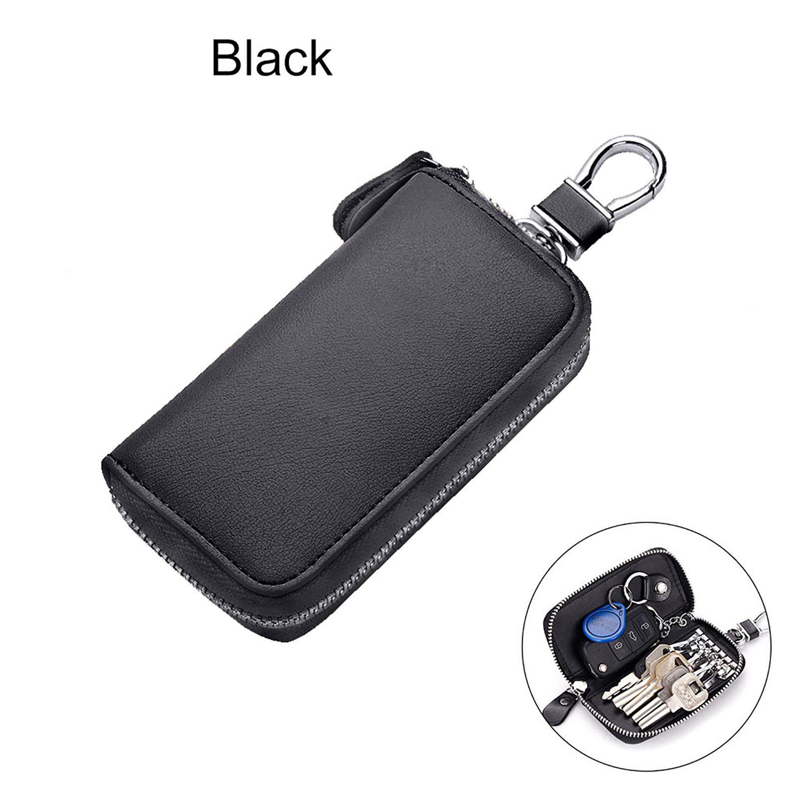 

Кожаный многофункциональный чехол для ключей, подвесная сумка для карт, кошелек на молнии для мужчин и женщин