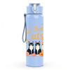 1PC Life Is Better With Cats Floral 750ml Color Plastic Sports Water Bottle Leakproof Flip Straw Lid Suitable for Sports Office Home Use