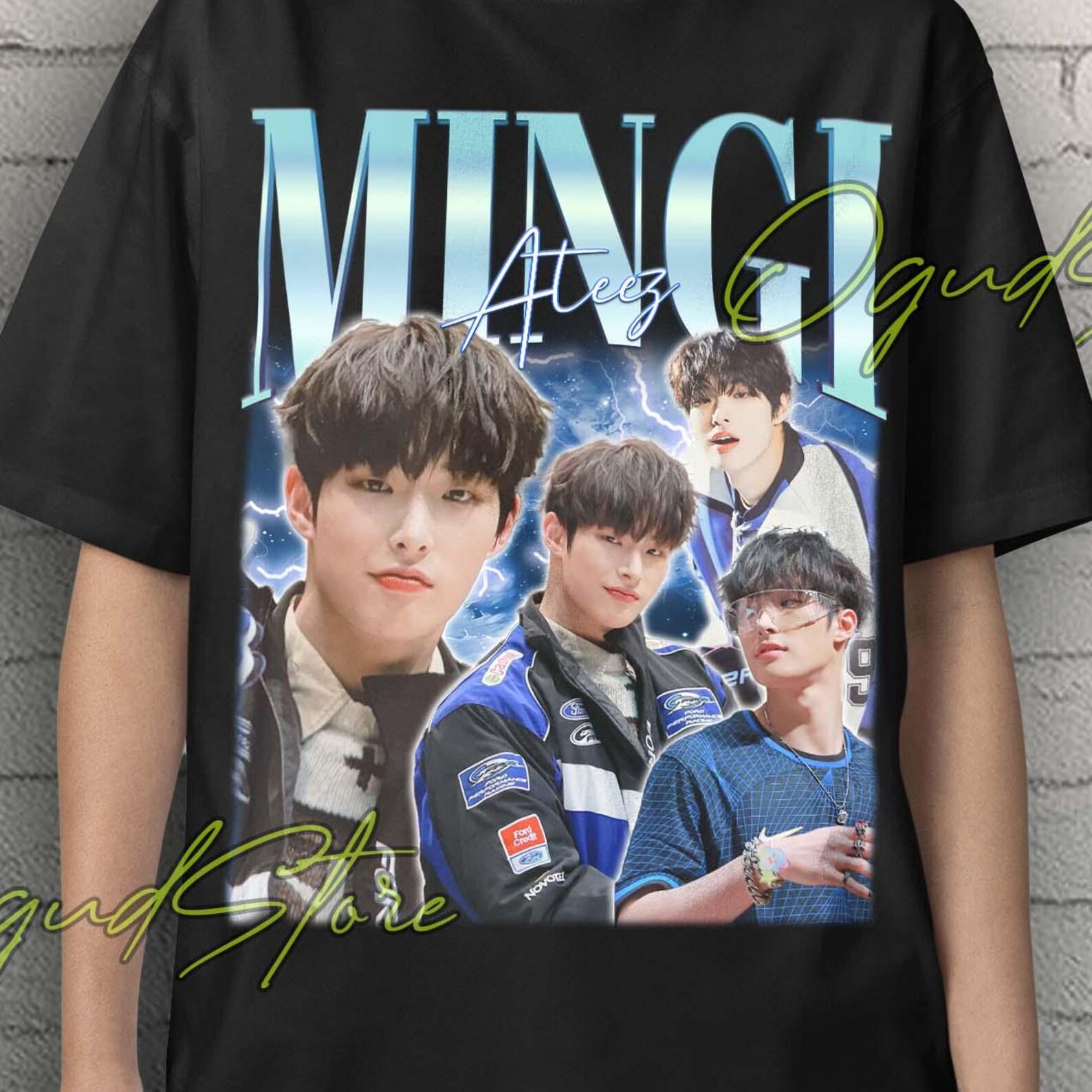 MINGI Retro Shirt, Mingi Shirt, Mingi Kpop Tshirt, Mingi Tees, Mingi Sweater, Mingi Merch, ATEEZ Gift, Mingi Ateez Shirt, Mingi Kpop Idol S