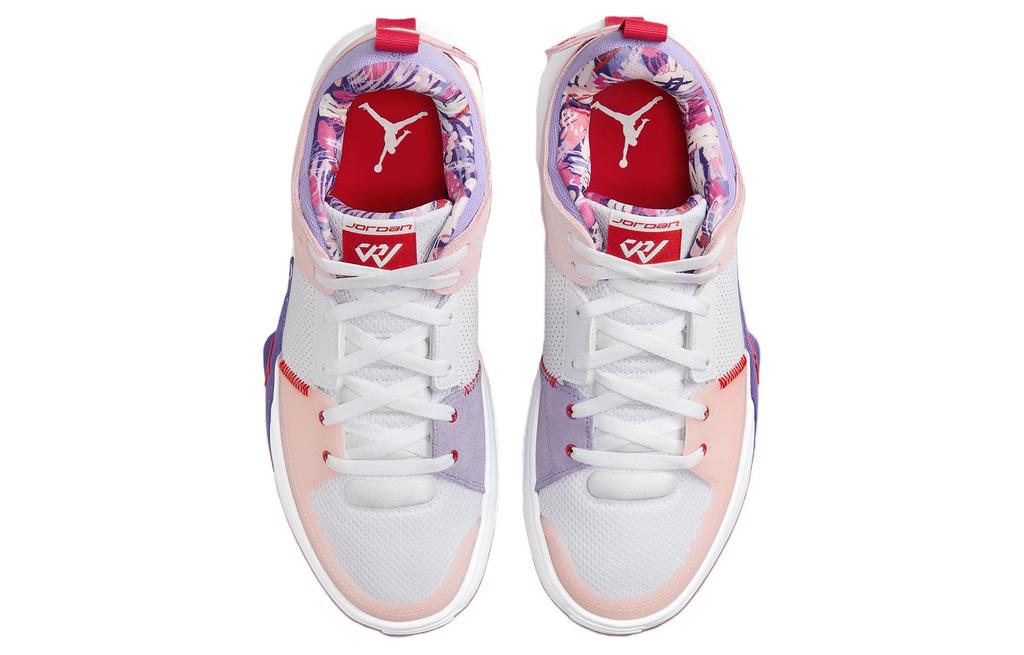 Jordan One Take 5 Weiß Arctic Punch Lila Puls University Rot Durchscheinende Außensohle FQ3098-100