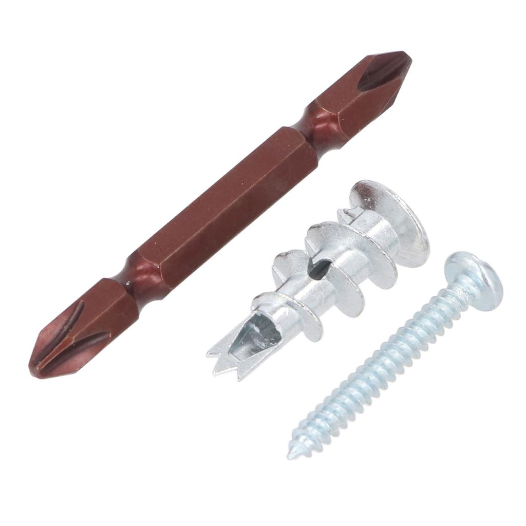 50PCS Heavy Duty Hollow Metal Wall Anchors and 50PCS Screws Zinc Alloy Self Drilling Drywall