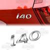 1 Pezzo Cromato 3D Metallo Styling Auto Lettera Emblema Decorazione Portellone Posteriore Per I10 I20 I30 I40 Logo Targhetta Adesivo Accessori
