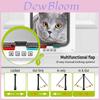 Stilvolle Haustür für Katzen und Hunde mit zweiseitigem Zugang und robustem Acryl-Design