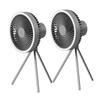 1/2PC 10000mAh Camping Fan Rechargeable Desktop Portable Circulator Wireless Ceiling Electric Fan with Power Bank LED Lighting