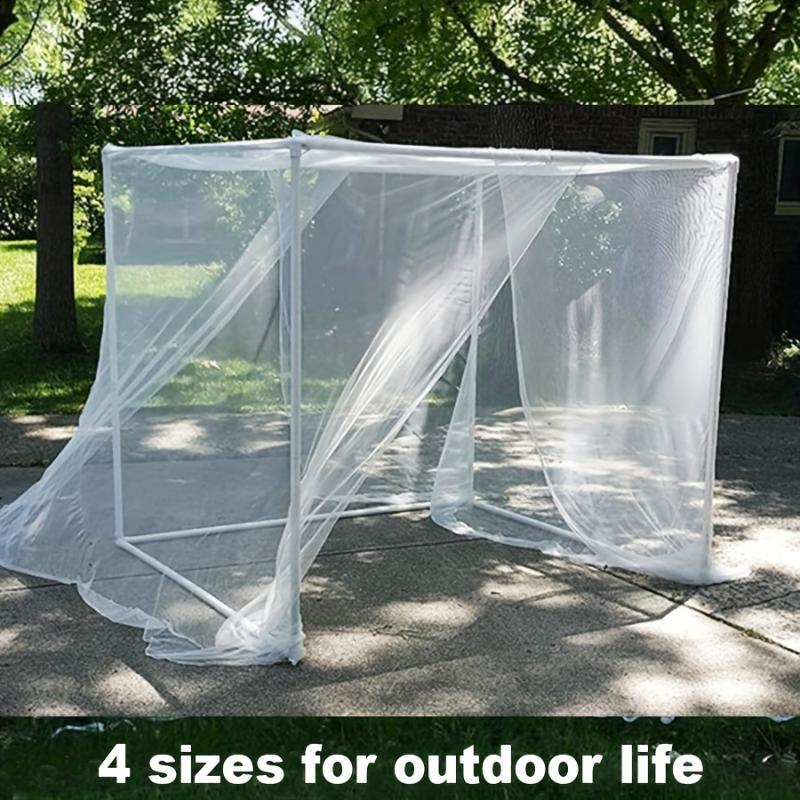 Sexy Mosquito Nets Palace Four Door King/Queen Double Size Home Single Beds Prevent Insect Outdoor Square Grace White Canopy Net