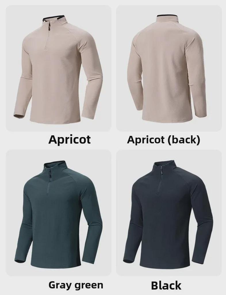 Men's Great Wall Zipper Sweatshirt: Casual, Long-Sleeve Running T-Shirt for Autumn/Winter