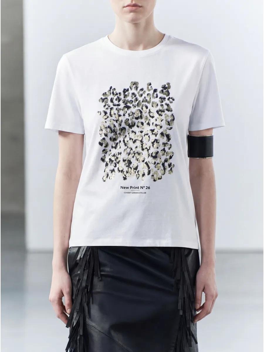 

Oversized T-shirt, printed and elegant S