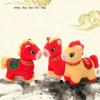PP Baumwolle Maskottchen Pferd Plüsch Schlüsselanhänger Weiche Chinesisches Pferd Plüschpuppe Chinesisches Neujahrsgeschenk