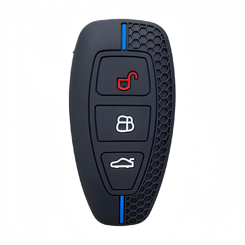 New Silicone Car Key Case For Ford Puma Grand C Max Focus Mondeo Kuga Fiesta Ecosport Transit Kuga Silicone Remote Key Case