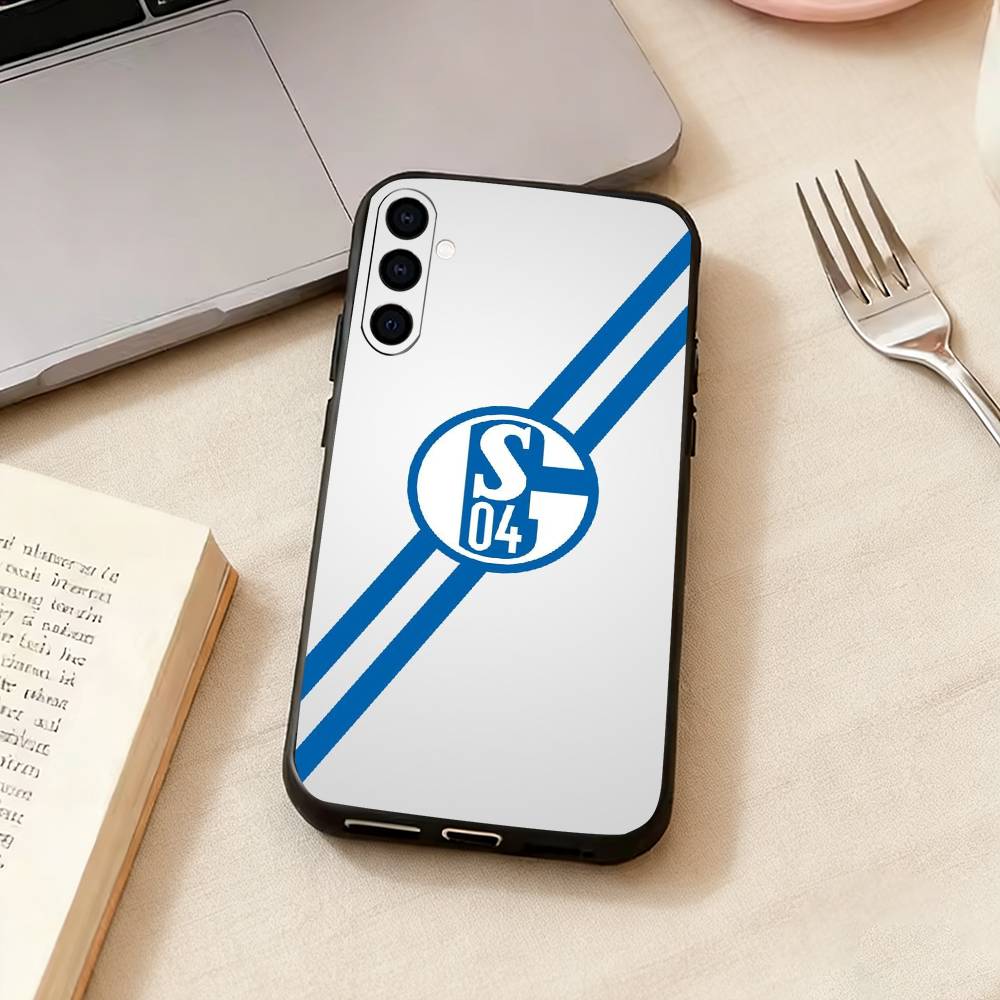 S-Schalke 04-PC-C   Phone Case For Samsung Galaxy A73,A72,A71,A70,A53,A52,A51,Soft Silicone Black Cover