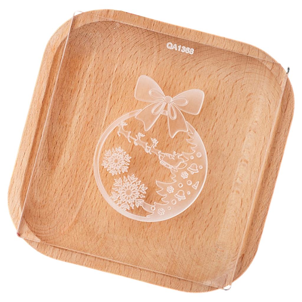 Fondant Cookie Cutter Acrylic Mold for Christmas Themed Holiday Treats Easy to Use Dessert Biscuit Baking Mould