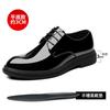 Inner heightening leather shoes men's 2025 new glossy business dress bright leather heightening 8cm shoes pointed groom wedding shoes
