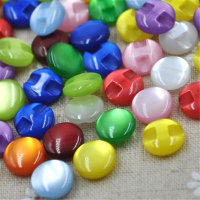 30/50/100 Pcs Pack Child Clothes Candy Color Eye Cat Stone Resin Button Shirt Button/Sewing DIY Crafts PT82