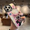Cool Sunglasses Cat Electroplate Silver Phone Case For iPhone 17 16 15 14 13 12 11 Pro Max 17 Air 16E 7 8 Plus X XS XR Cover