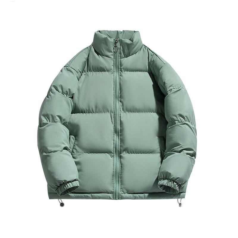 Winter stand-up collar padded jacket male Hong Kong style adolescent ruffian handsome loose thickened warm padded jacket loose casual padded jacket