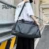 Multi-carry Sports Bag Travel with Independent Shoe Compartment Zipper Closure Large Solid Color Gym Capacity Waterproof Fitness Handbag for Men Women