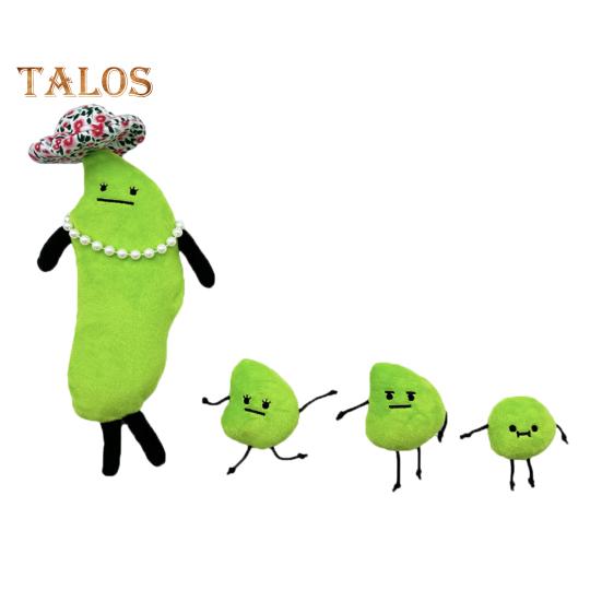 

Плюшевая игрушка Edamame Secret Staycation Family, мягкая зеленая плюшевая подушка в виде животного для дома, спальни, офиса, компаньона для объятий, подарка на день рождения для фанатов зелёный