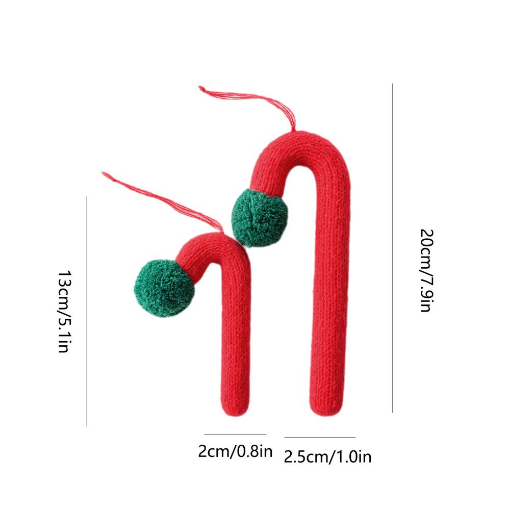 Candy Cane Decorations Realistic Christmas Tree Decorations Garland Felt Crafts Festive Decor For Mantelpieces Walls Kids Family