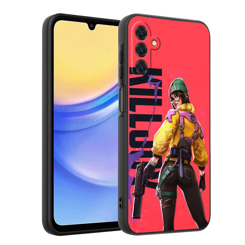 V-Valorant Killjoy Soft Phone Case for Samsung A17 A37 A57 A16 A26 A36 A56 A15 A25 A35 A55 A14 A24 A34 A54 A13 A23 A33 A53 A52 A