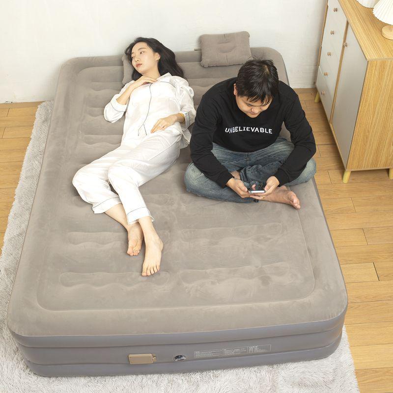 Self-Inflating Portable Double Air Cushion Bed for Home & Outdoor Use